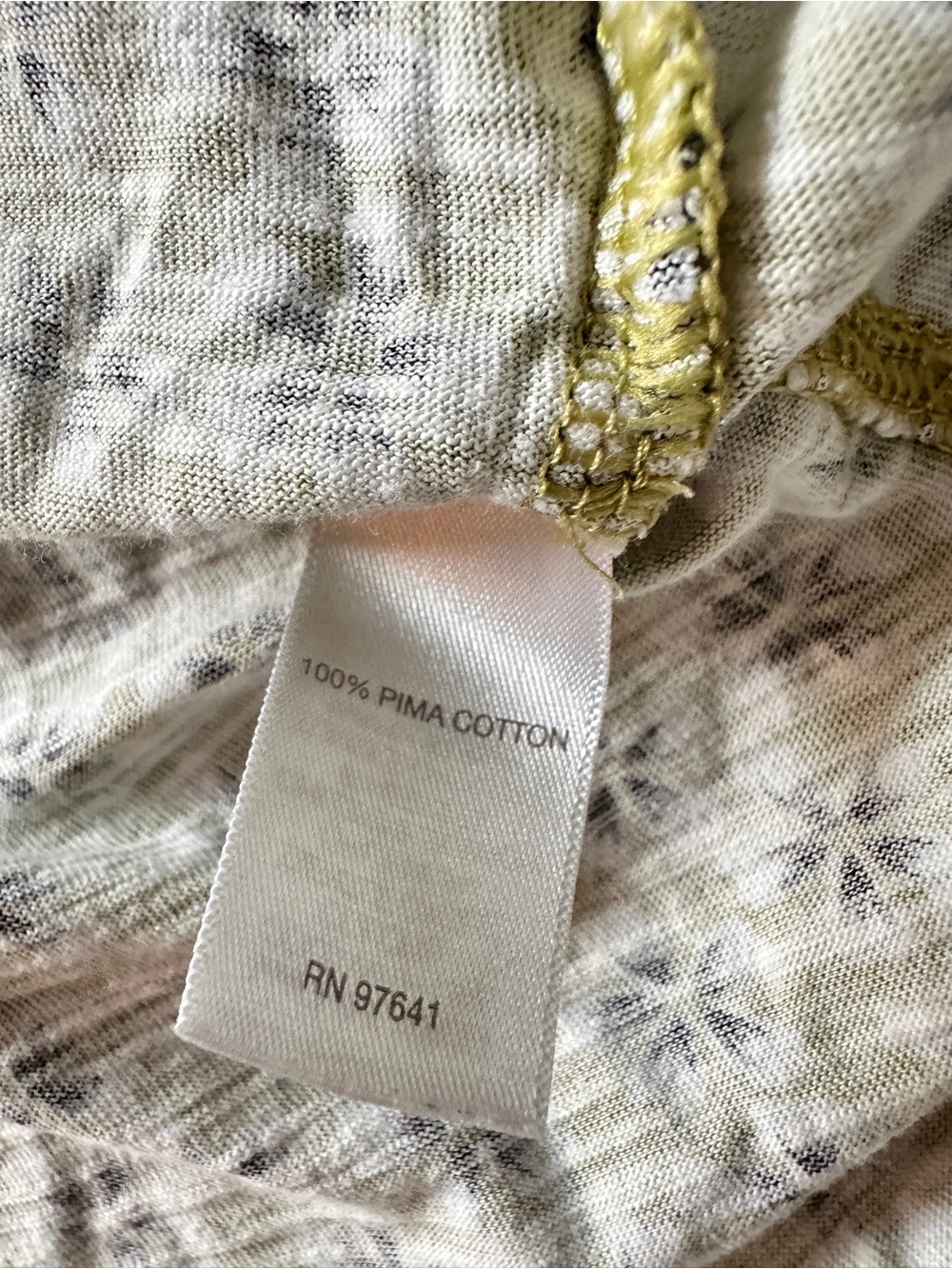 J. Jill Green Floral 3/4 Sleeve 100% Pima Cotton Center Seam Size M - Picture 13 of 16